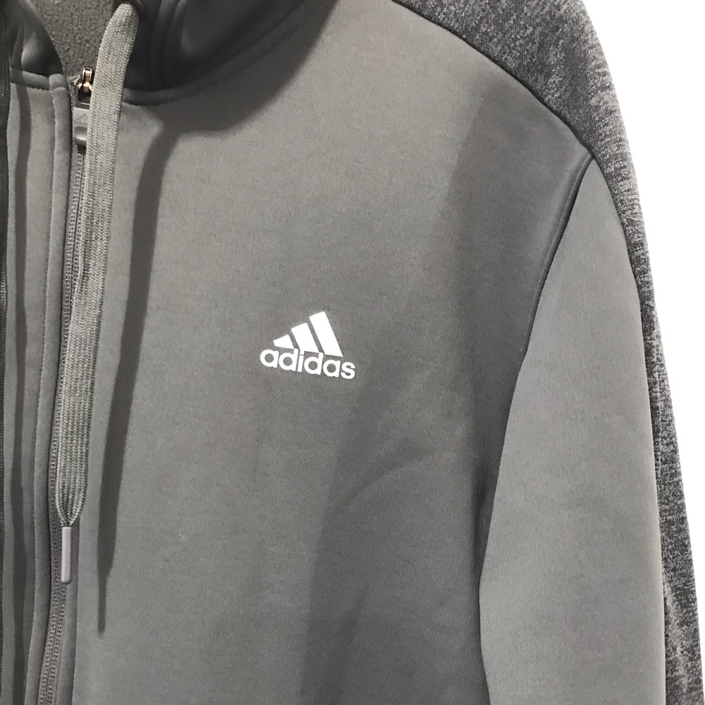 Men’s Adidas Climawarm Grey Hoodie - Picture 4 of 6
